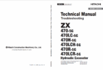 ZX470-5G,470LC-5G,470H-5G,470LCH-5G,470R-5G,470LCR-5G Technical Manual Troubleshooting