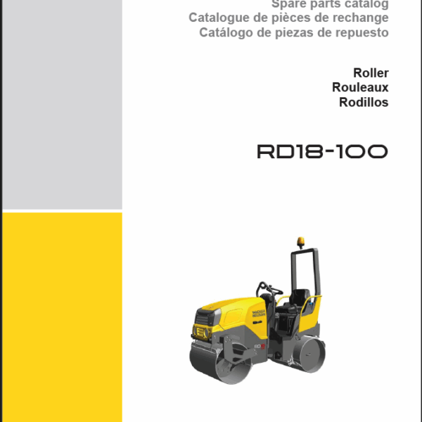 Wacker Neuson RD18-100 Roller Parts Manual