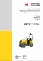 Wacker Neuson RD18-100c Roller Parts Manual