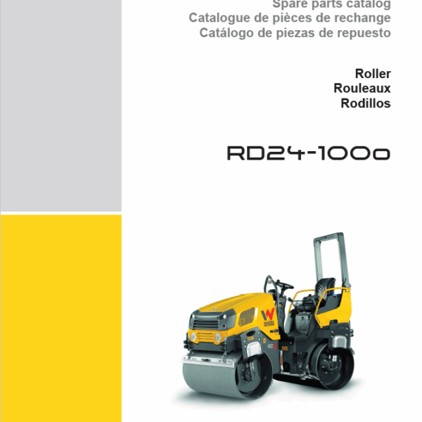 Wacker Neuson RD24-100o Roller Parts Manual