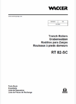 Wacker Neuson RT82-SC Trench Roller Parts Manual