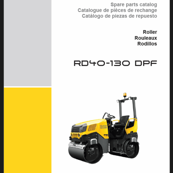 Wacker Neuson RD40-130 DPF Roller Parts Manual
