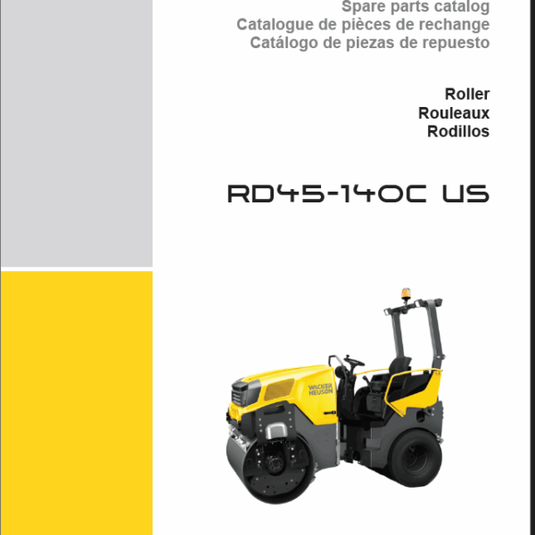 Wacker Neuson RD45-140C US Roller Parts Manual