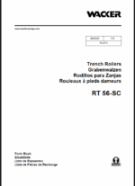 Wacker Neuson RT56-SC Trench Roller Parts Manual