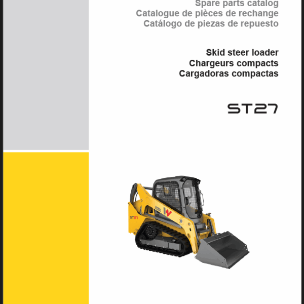 Wacker Neuson ST27 Skid Steer Loader Parts Manual