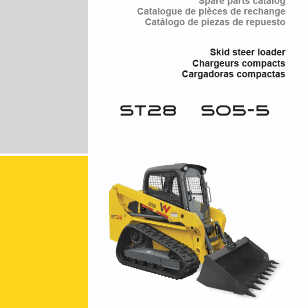 Wacker Neuson ST28 S05-5 Skid Steer Loader Parts Manual