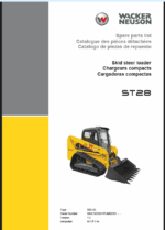Wacker Neuson ST28 Skid Steer Loader Parts Manual