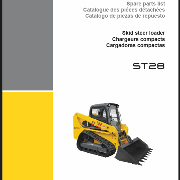 Wacker Neuson ST28 Skid Steer Loader Parts Manual