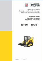 Wacker Neuson ST31 S08 Skid Steer Loader Parts Manual