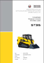 Wacker Neuson ST35 Skid Steer Loader Parts Manual