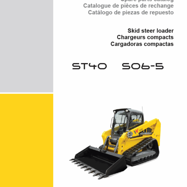 Wacker Neuson ST40 S06-5 Skid Steer Loader Parts Manual