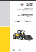 Wacker Neuson TH412 (T01-01) Telehandler Parts Manual