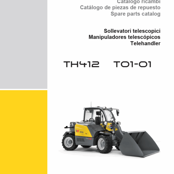 Wacker Neuson TH412 (T01-01) Telehandler Parts Manual