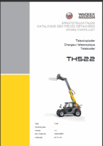Wacker Neuson TH522 Telescope Loader Parts Manual