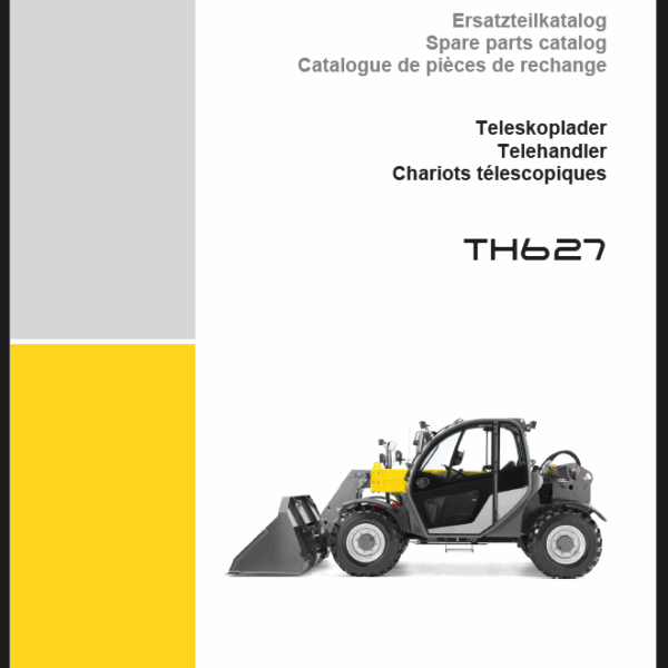 Wacker Neuson TH627 Telehandlers Parts Manual