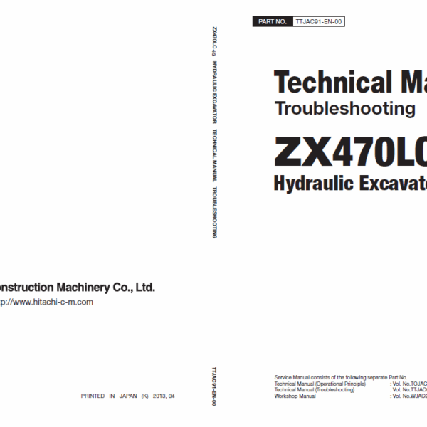 ZX470LC-5G Technical Manual Operational Principle