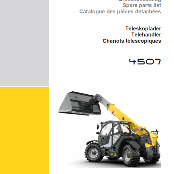 Wacker Neuson TH745 4507 Telehandler Parts Manual