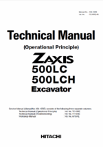 ZX500LC,ZX500LCH Technical manual (Operational Principle)
