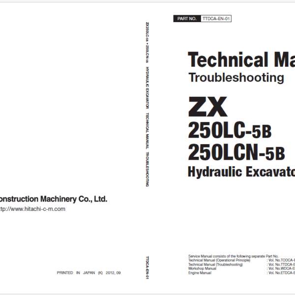 ZX250LC-6 Technical Manual (Operational Principle)