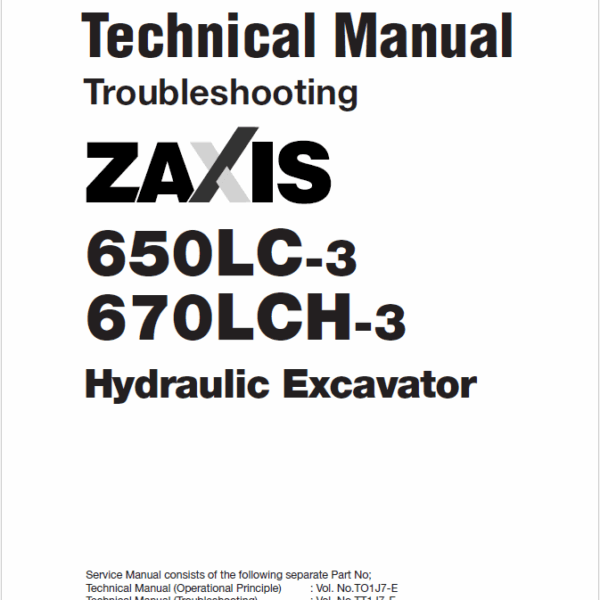 ZX650LC-3,ZX670LCH-3 Technical manual (Troubleshooting)