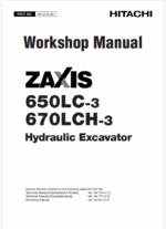 ZX650LC-3,ZX670LCH-3 Workshop manual