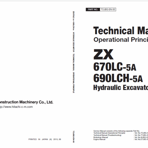 ZX670LC-5A, ZX690LCH-5A Technical Manual Operational Principle