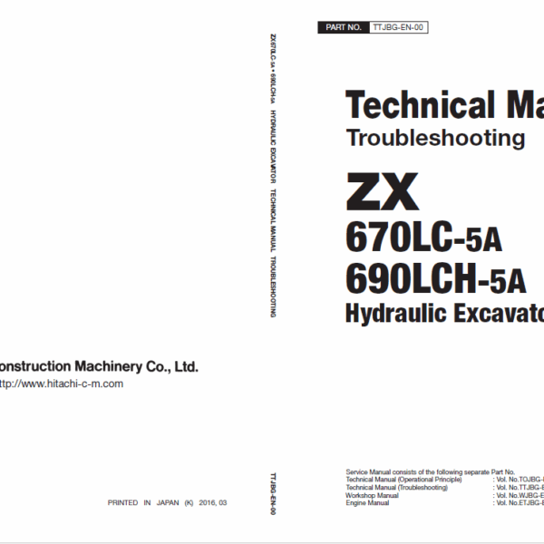 ZX670LC-5A, ZX690LCH-5A Technical Manual Operational Principle