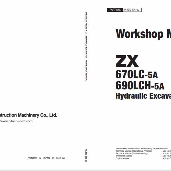 ZX670LC-5A,690LCH-5A Workshop Manual
