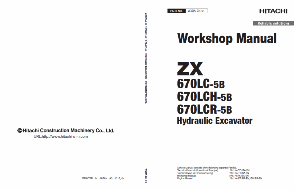 ZX670LC-5B, ZX670LCH-5B, ZX670LCR-5B Workshop Manual