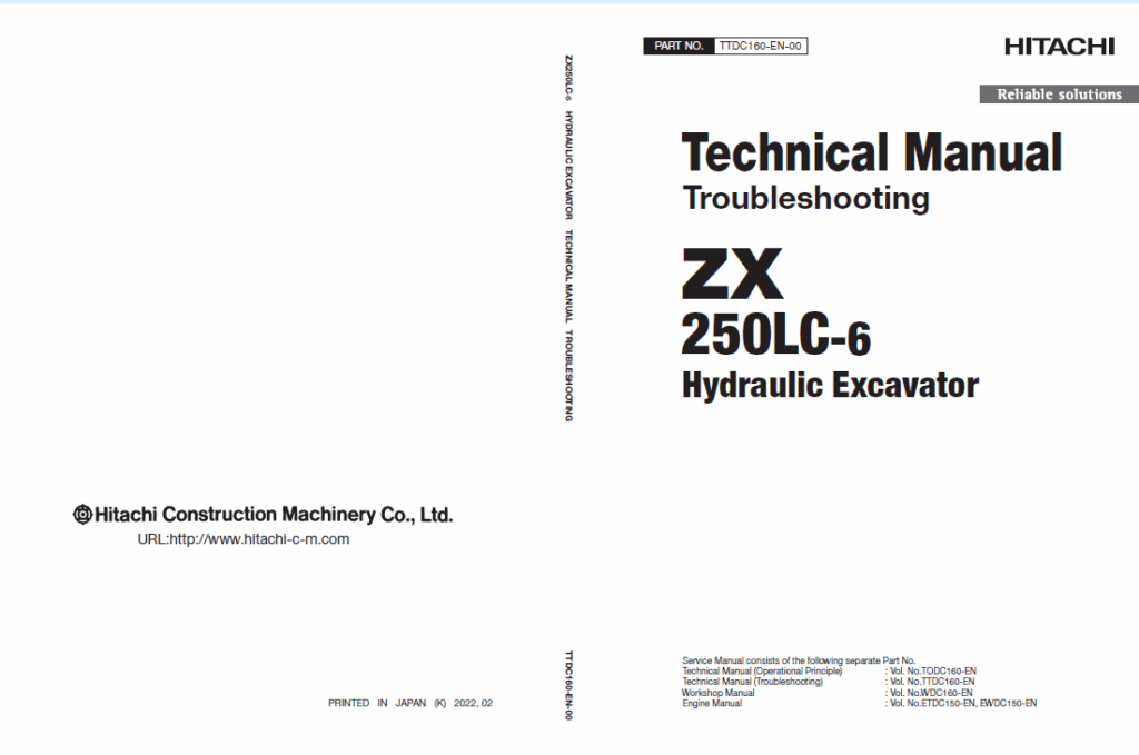 ZX250LC-6 Technical Manual (Troubleshooting)