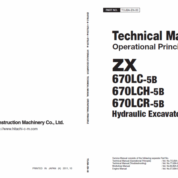 ZX670LC-5B,,ZX670LCH-5B,,ZX670LCR-5B　Technical Manual Operational Principle
