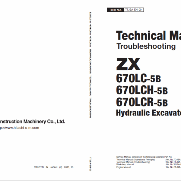 ZX670LC-5B,,ZX670LCH-5B,,ZX670LCR-5B　Technical Manual Operational Principle