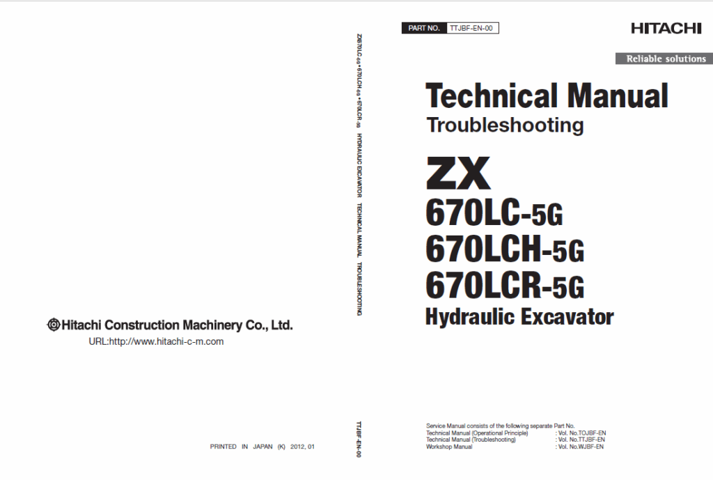 ZX670LC-5G,ZX670LCH-5G,ZX670LCR-5G Technical Manual Troubleshooting