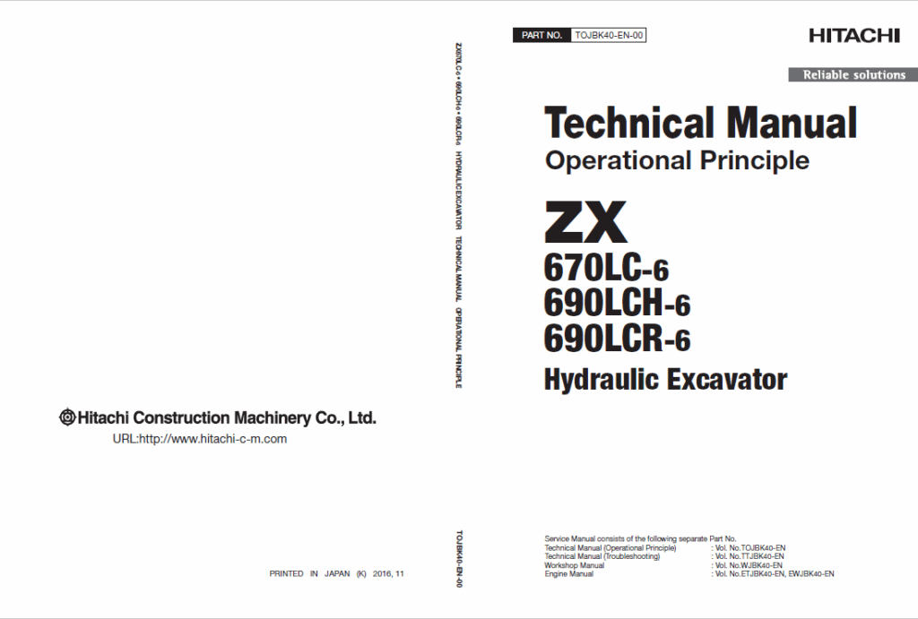 ZX670LC-6, ZX690LCH-6, ZX690LCR-6 Technical Manual (Operational Principle)