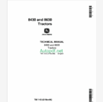 John Deere 8430 and 8630 Tractors Technical Manual (TM1143)