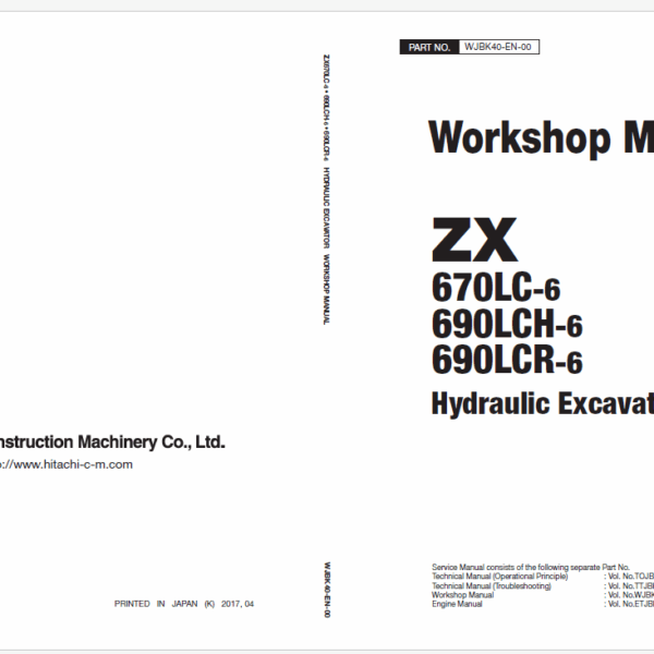 ZX670LC-6, ZX690LCH-6, ZX690LCR-6 Workshop Manual