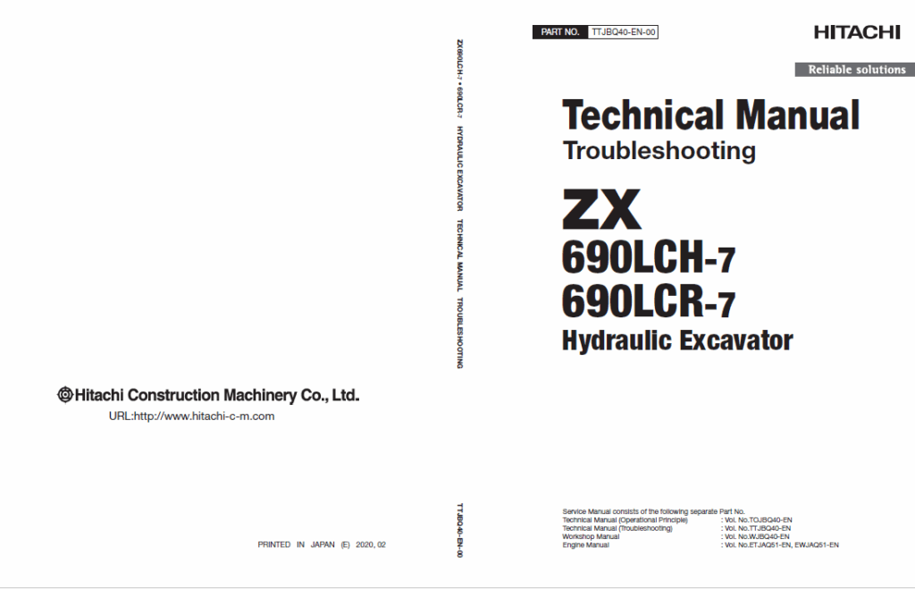 ZX690LCH-7, ZX690LCR-7 Technical Manual (Troubleshooting)