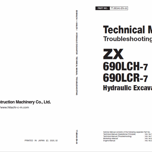 ZX690LCH-7, ZX690LCR-7 Technical Manual (Troubleshooting)