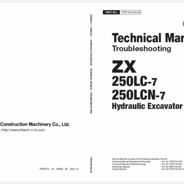 ZX250LC-7, ZX250LCN-7 Technical Manual (Troubleshooting)