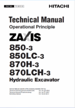 ZX850-3,ZX850LC-3,ZX870H-3,ZX870LCH-3 Technical manual (Operational Principle)
