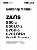 ZX850-3,ZX850LC-3,ZX870H-3,ZX870LCH-3 Workshop manual