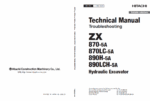 ZX870-5A,870LC-5A,890H-5A,890LCH-5A Technical Manual Troubleshooting