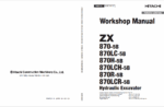 ZX870-5B, ZX870LC-5B, ZX870H-5B, ZX870LCH-5B, ZX870R-5B, ZX870LCR-5B Workshop Manual