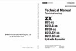 ZX870-5G,ZX870LC-5G,ZX870H-5G,ZX870LCH-5G,ZX870LCR-5G Technical Manual Troubleshooting
