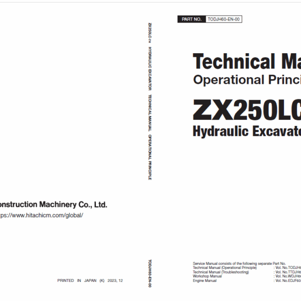 ZX250LC-7H Technical Manual (Operational Principle)