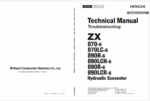 ZX870-6, ZX870LC-6, ZX890H-6, ZX890LCH-6, ZX890R-6, ZX890LCR-6 Technical Manual (Troubleshooting)