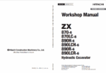 ZX870-6, ZX870LC-6, ZX890H-6, ZX890LCH-6, ZX890R-6, ZX890LCR-6 Workshop Manual
