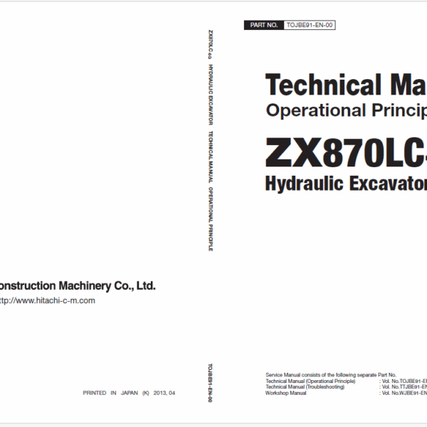 ZX870LC-5G Technical Manual Operational Principle