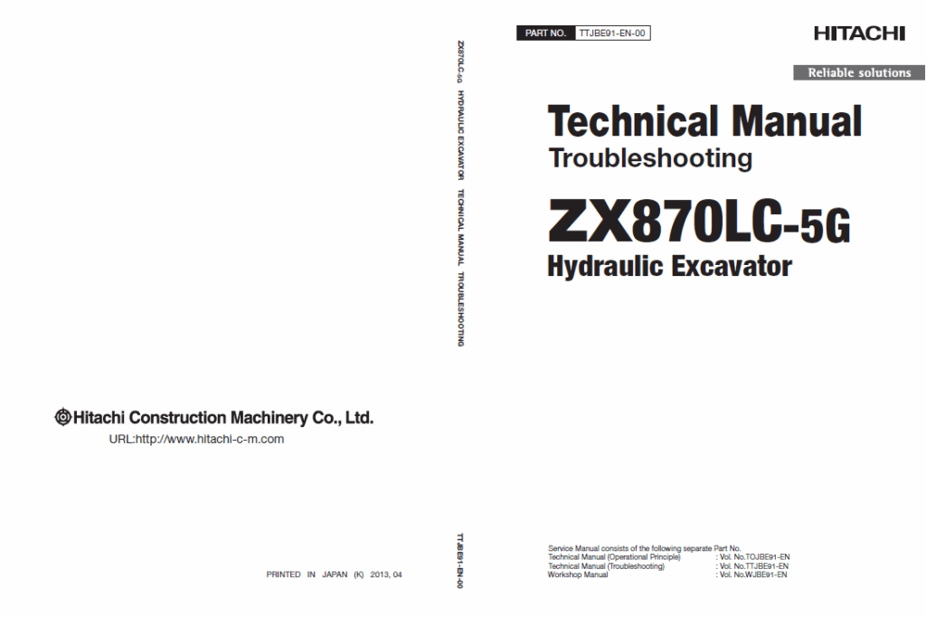 ZX870LC-5G Technical Manual Troubleshooting