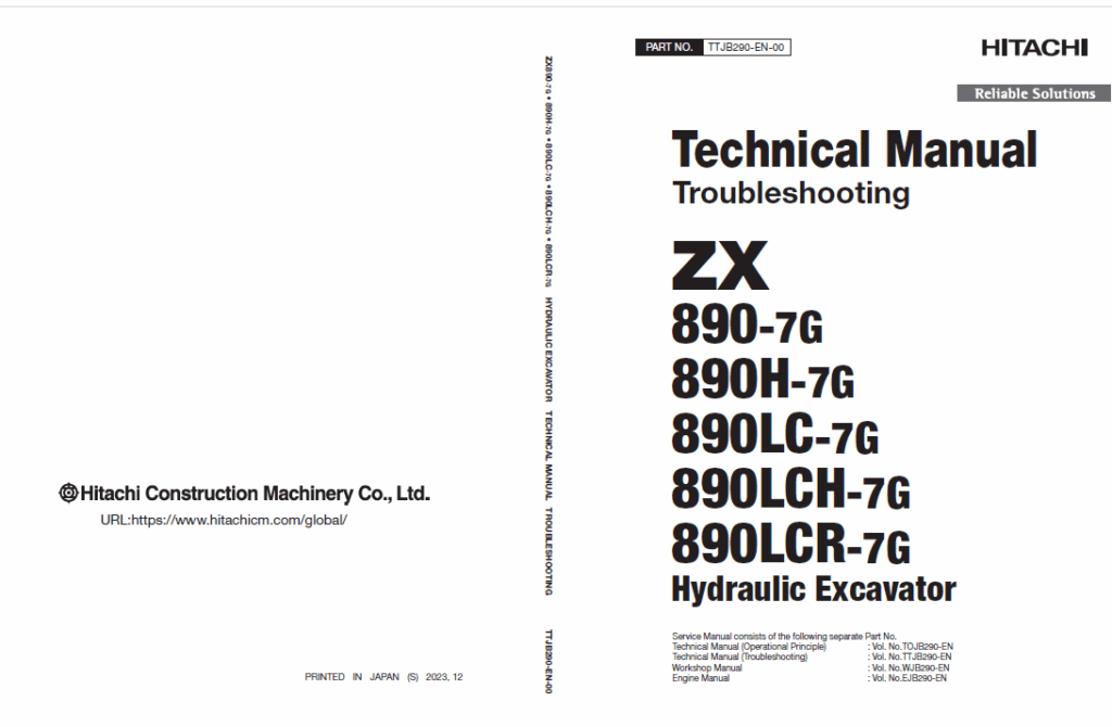 ZX870LC-5G Technical Manual Troubleshooting